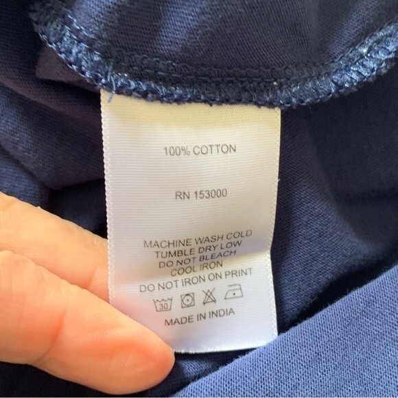 Ivory Ella Blue Sleeveless V-Neck Romper with Elastic Waist and Tie - Size Med - Picture 5 of 7